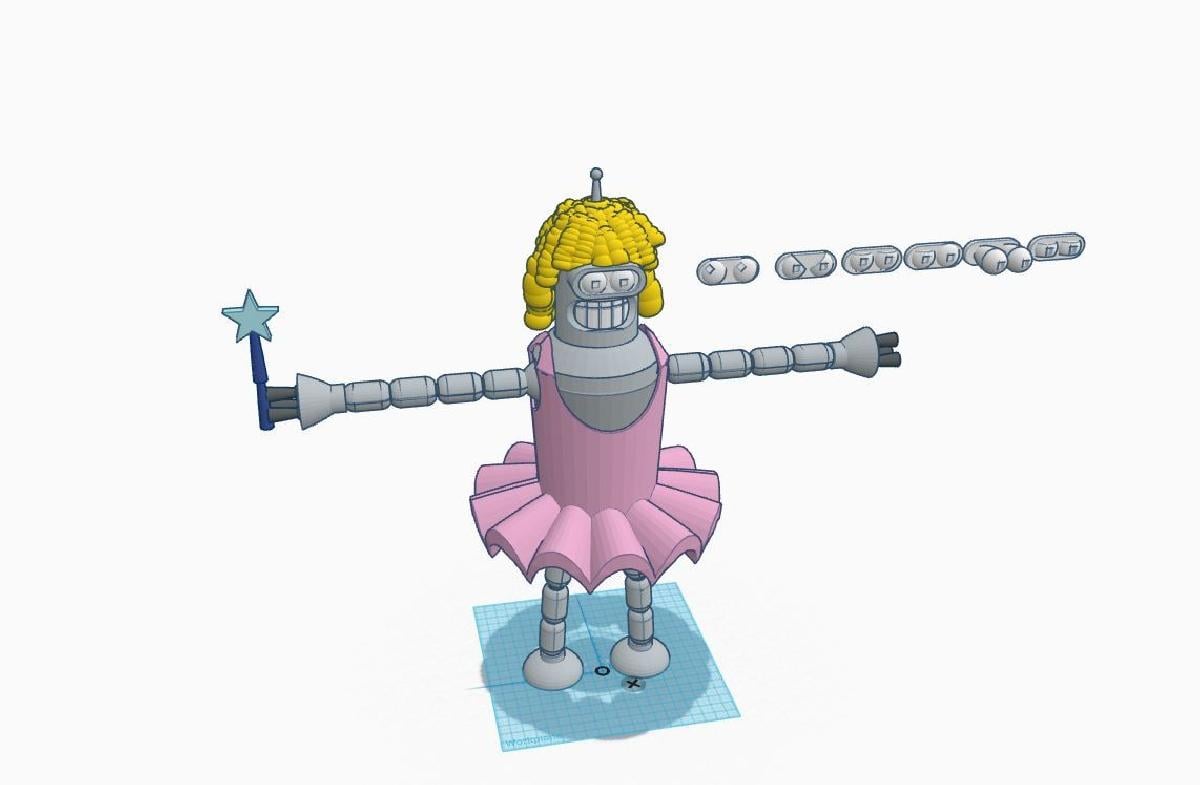 Bender articulado de 17,5 polegadas (Futurama)