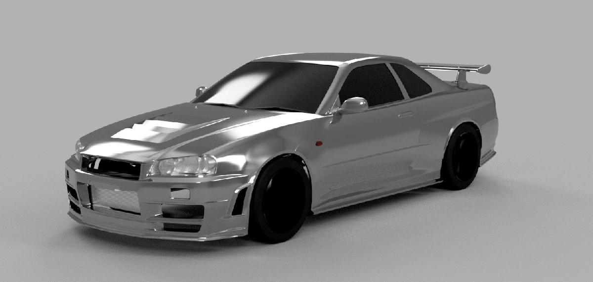 Nissan Skyline GT R R34 Z tune Shell