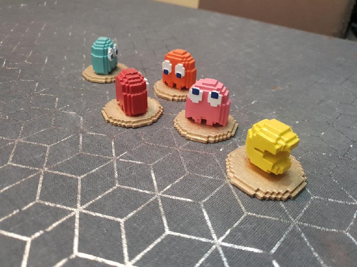 Pac Man e Fantasmas   Figuras 8 Bit