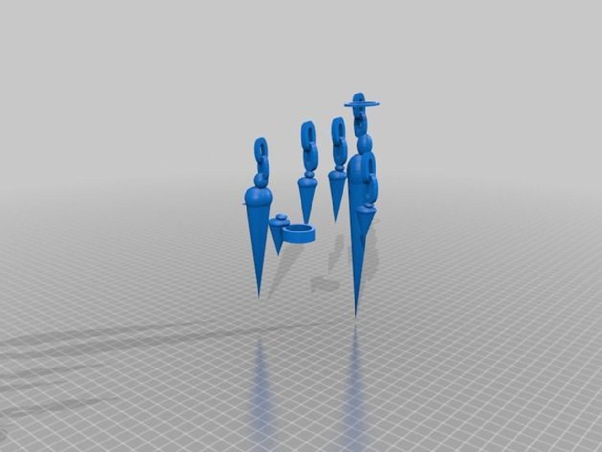 Conjunto de joias e chaveiro de sorvete