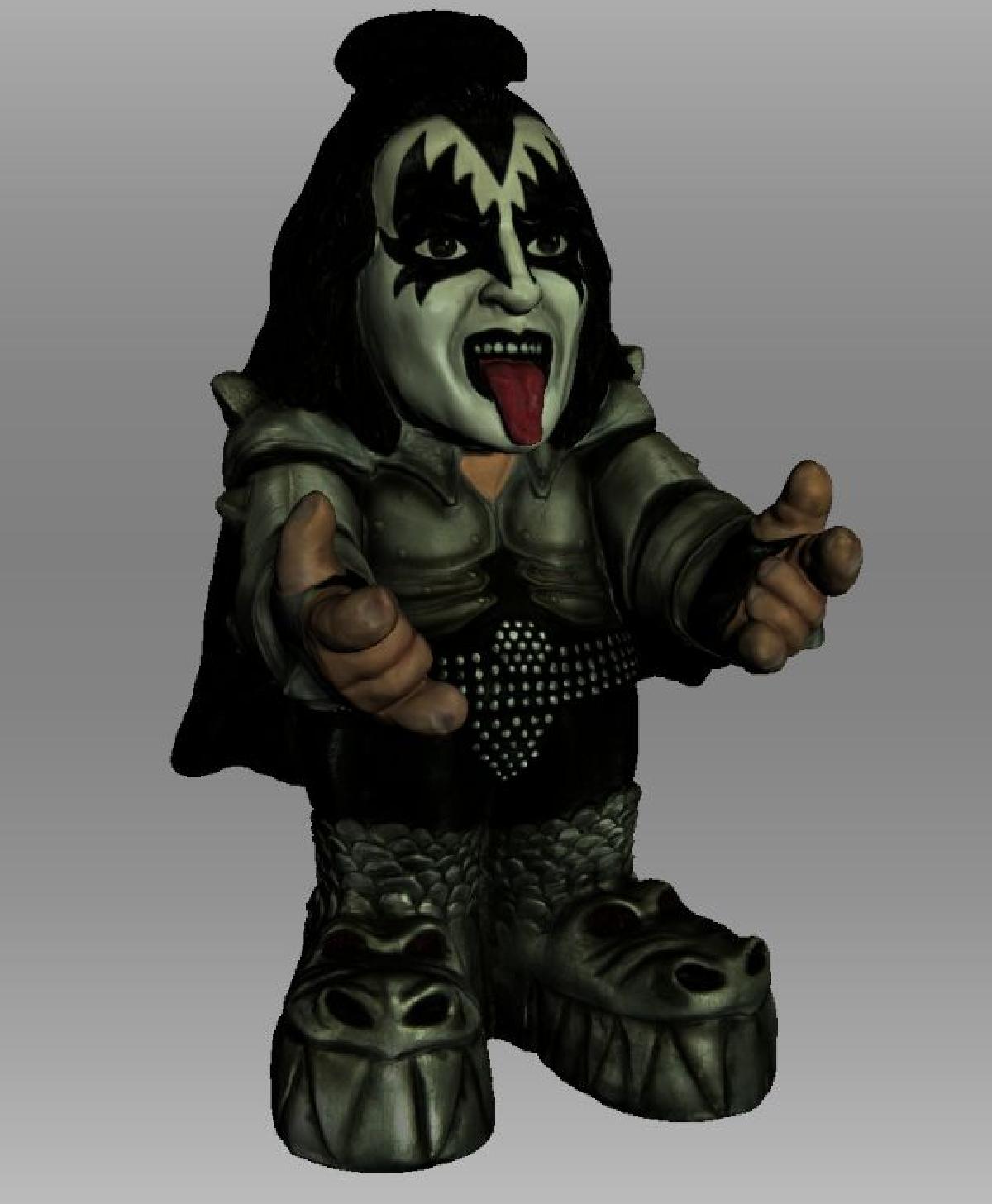 Escaneamento 3D do beijo de Gene Simmons