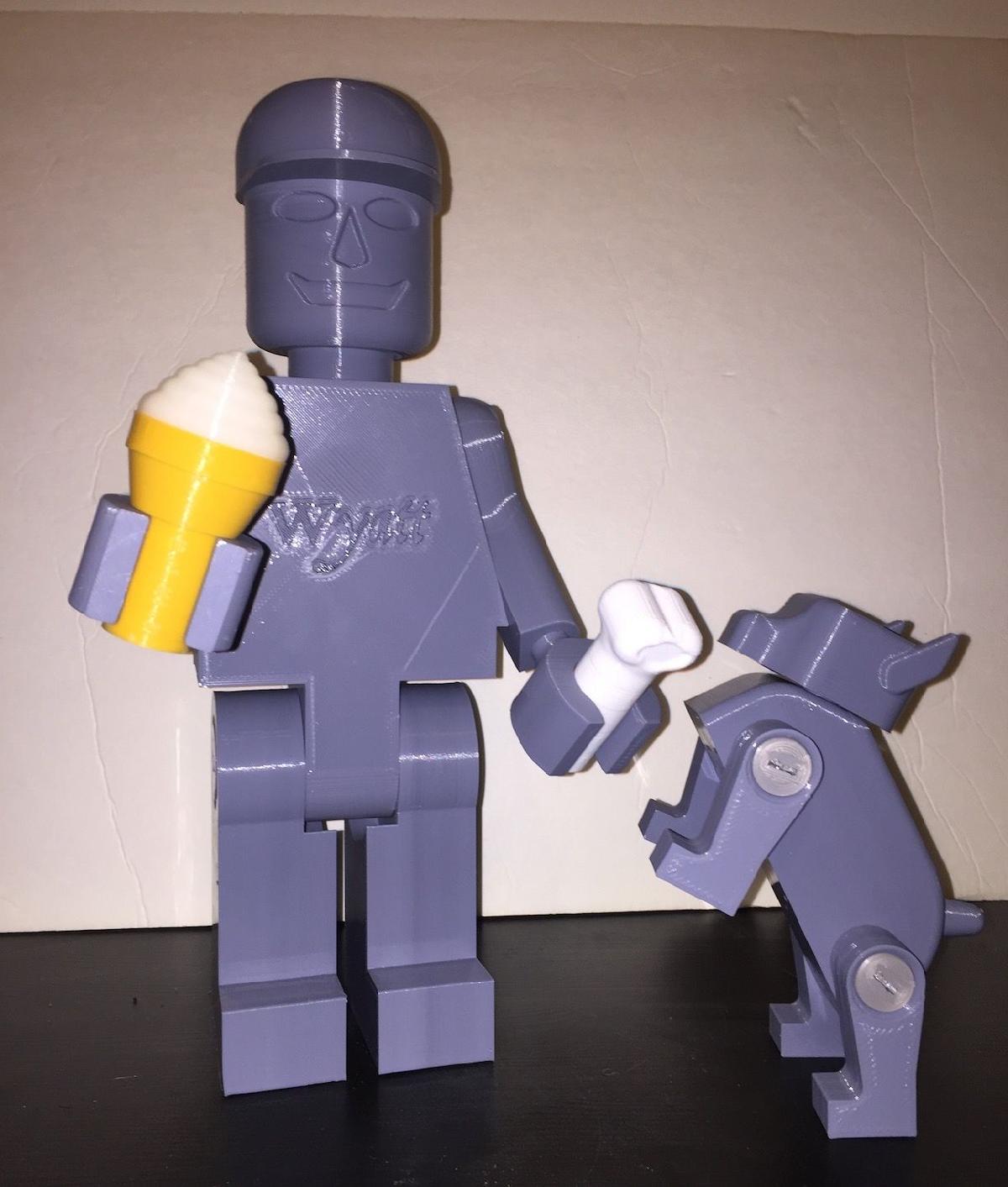 Osso de cachorro gigante em forma de Lego