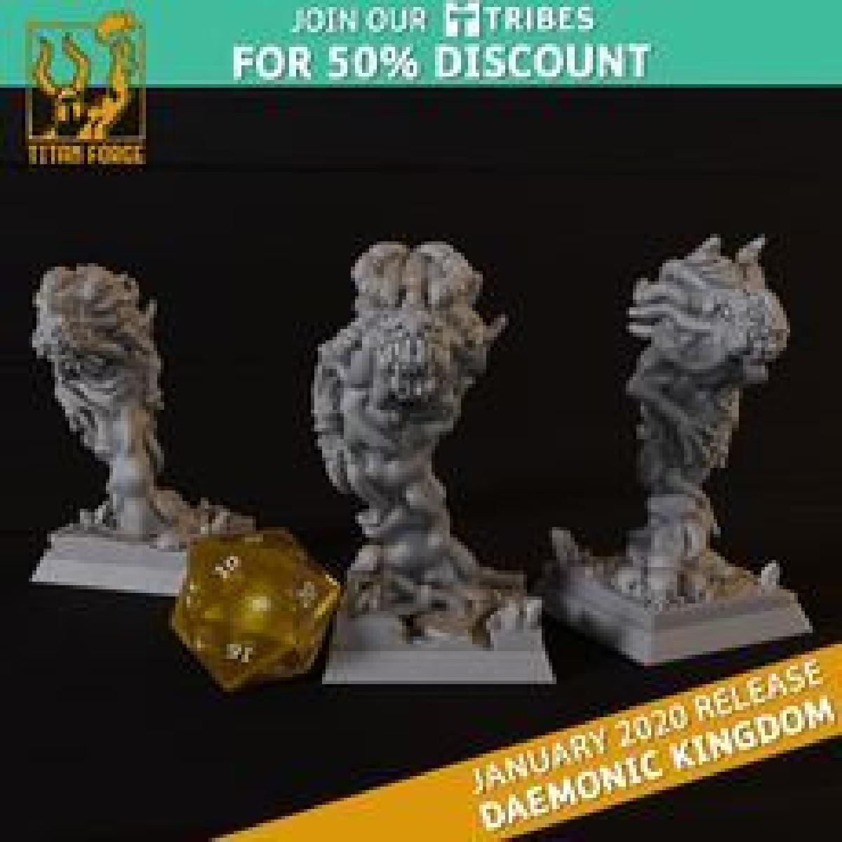 Espirito da Ignorancia   Reino Daemoniaco   Miniaturas Titan Forge Janeiro 2020