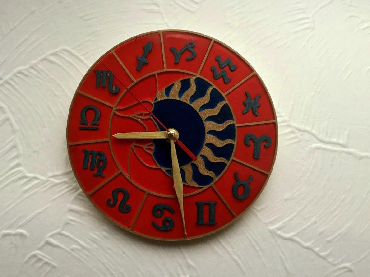 Relogio de parede circulo do zodiaco