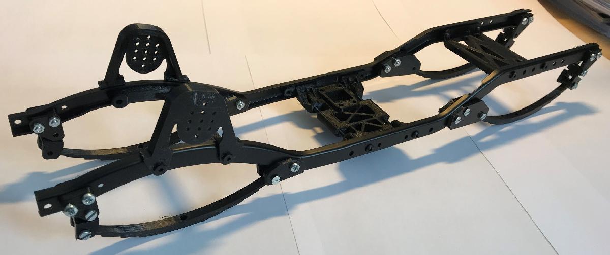 Configuracao de mola de lamina / Mola de lamina SCX10 Rails