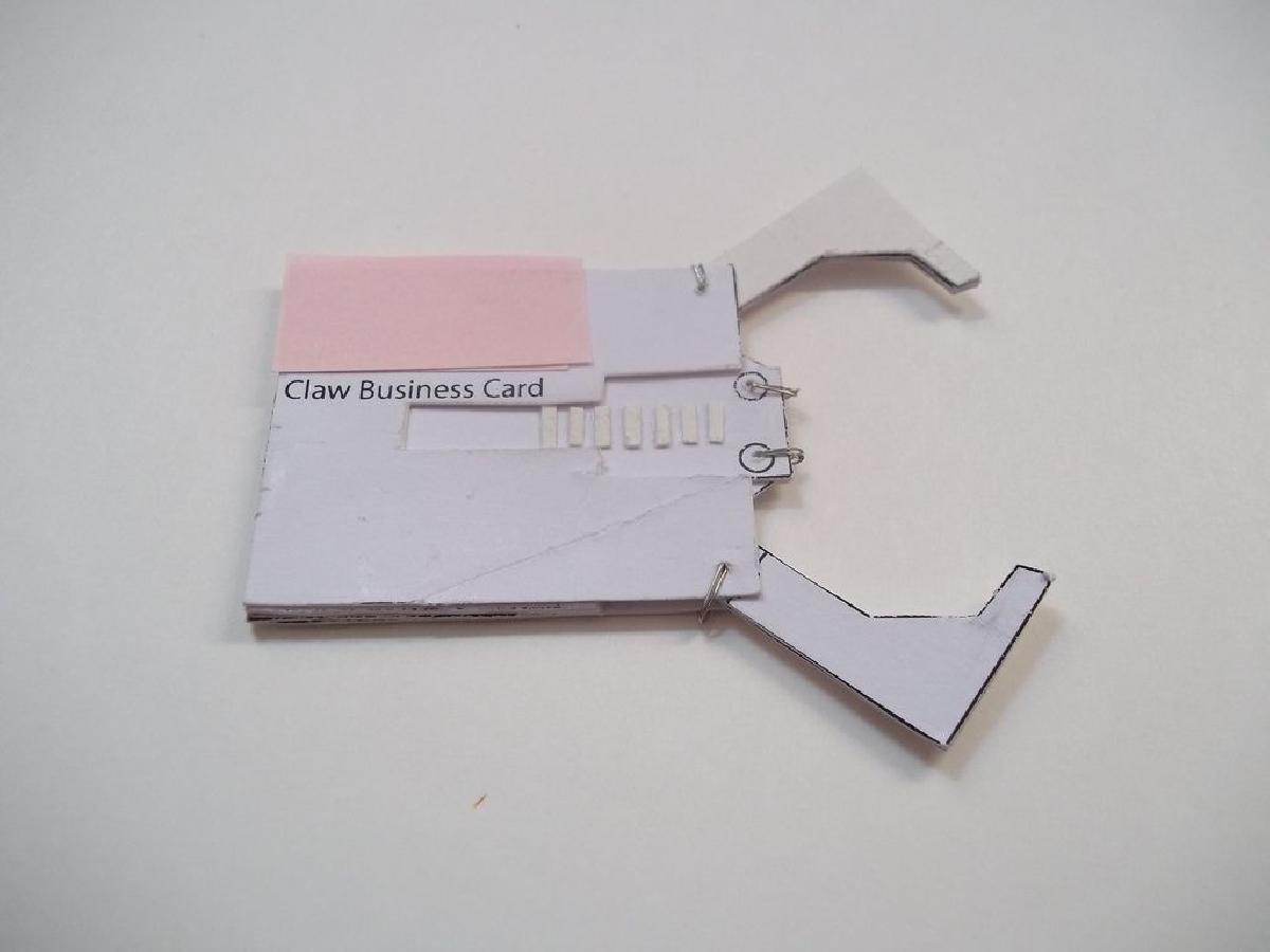 Cartao de visita Paper Claw