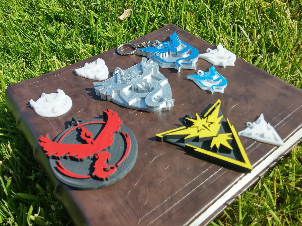 Emblemas da Equipe Pokemon Go, Equipe Mistica Equipe Valor Equipe Instinto Equipe Harmonia