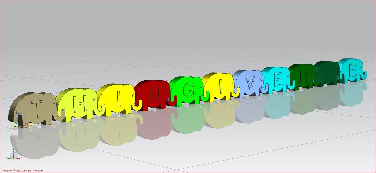 Ligando Letras de Elefante