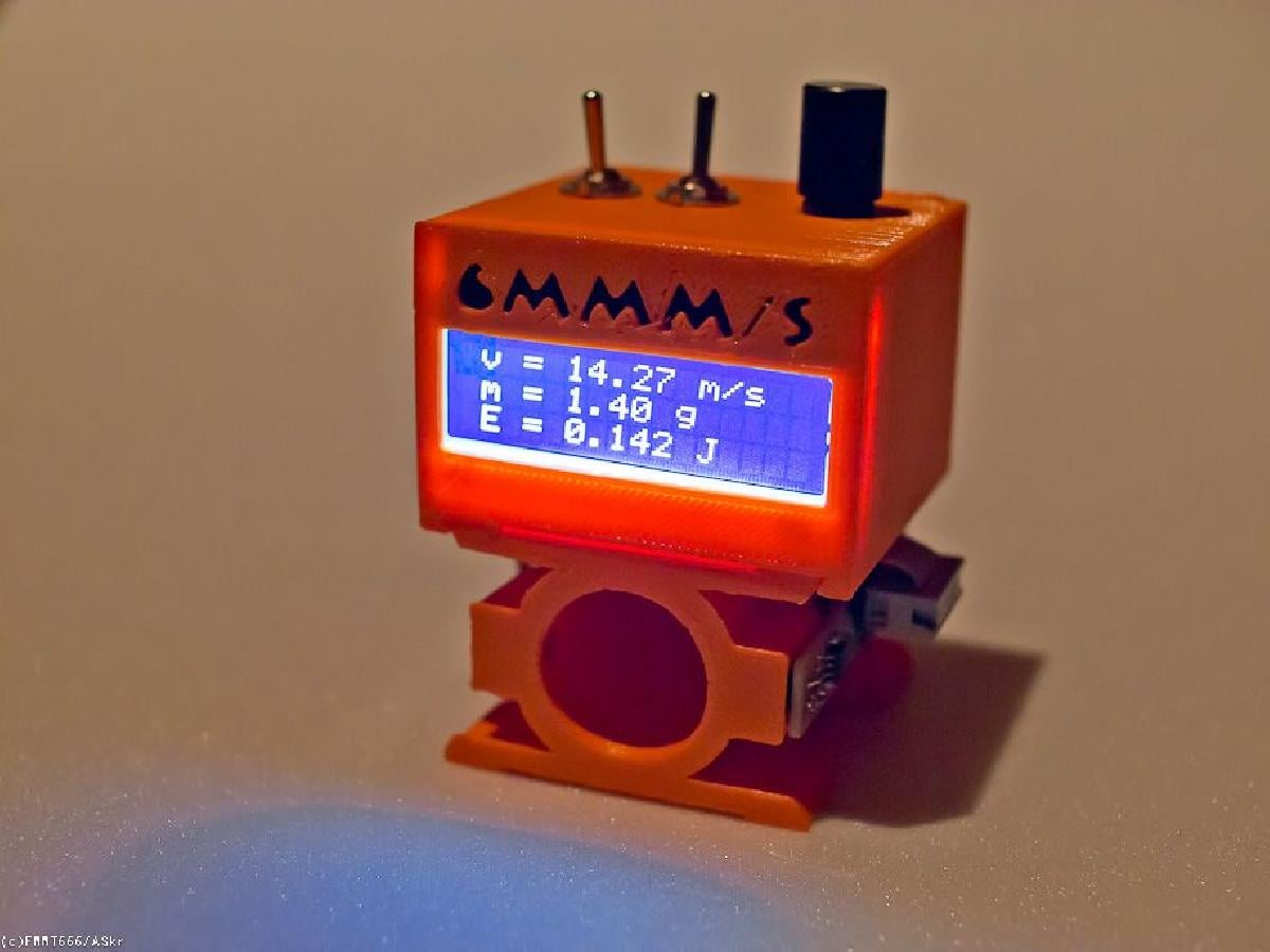 medidor de energia cinetica de 6mmm/s