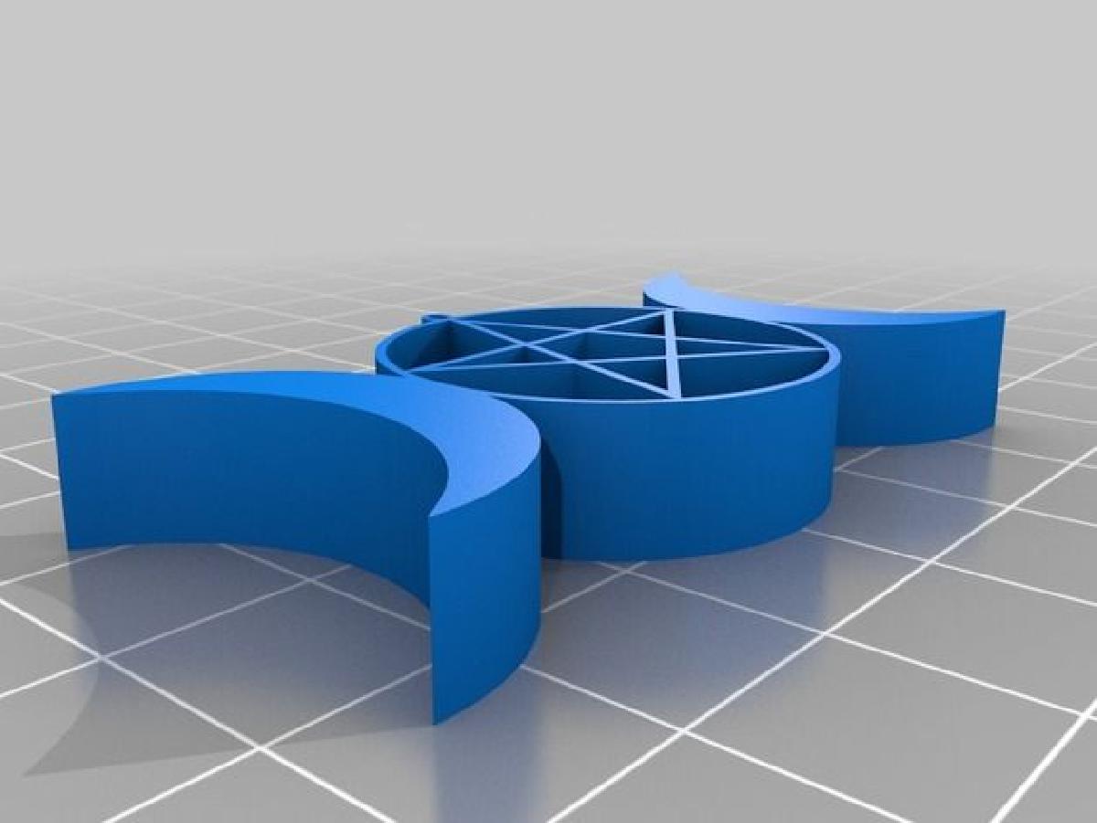 Amuleto da Deusa Tripla (versao pentagrama)