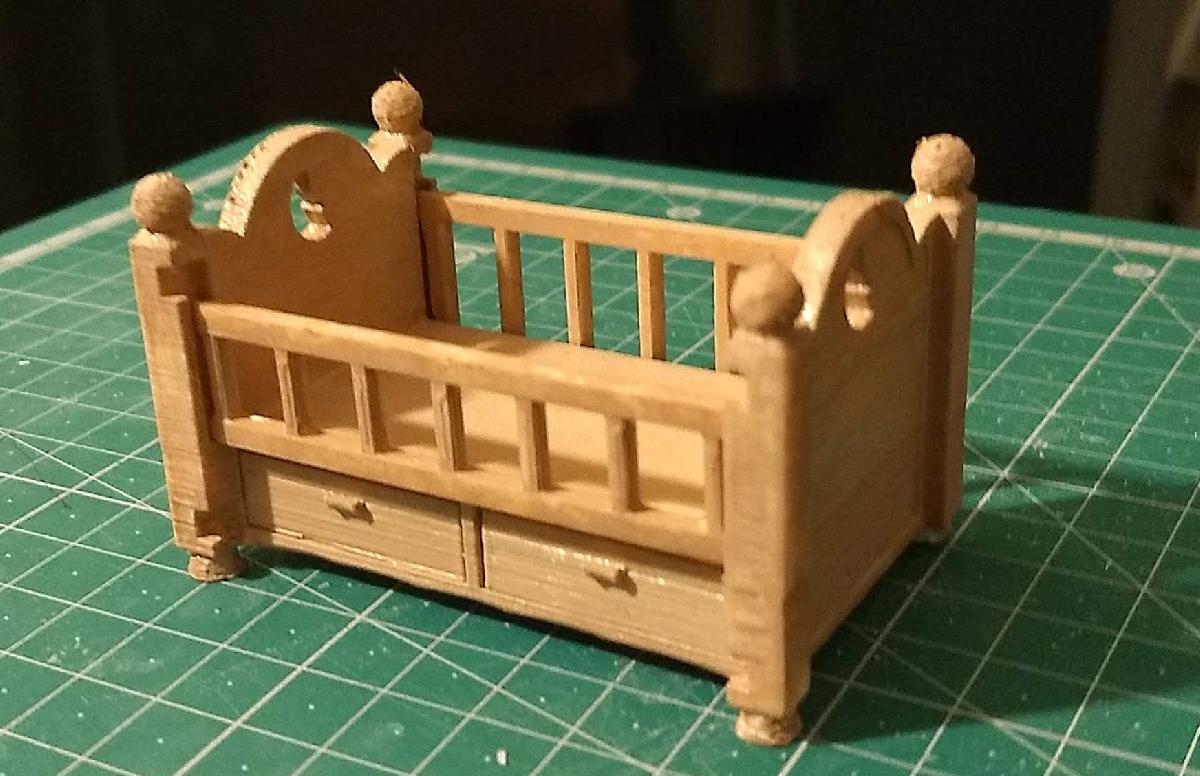Casa de bonecas Cama de bebê
