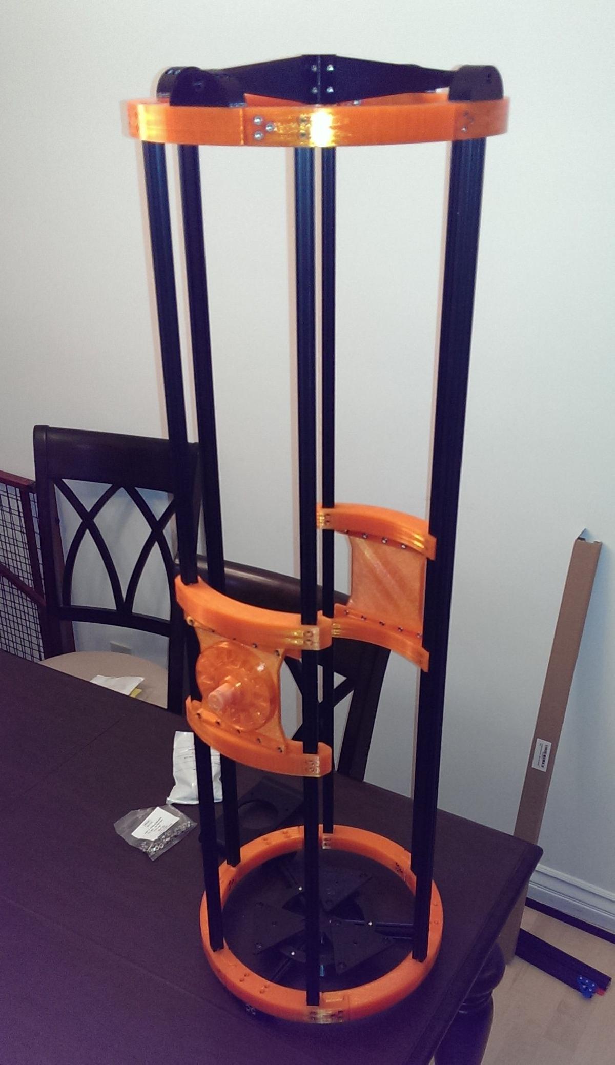 Telescopio OpenBeam e Montagem em Garfo