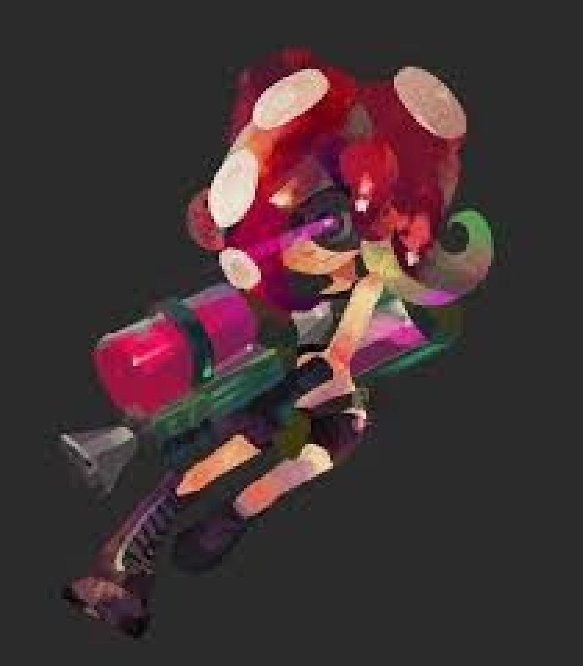 Pose T de Octoling do Splatoon