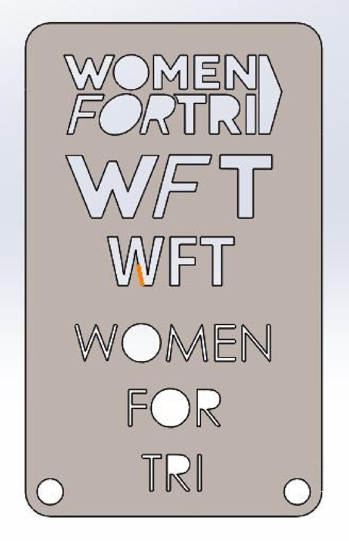 Mulheres para Tri, TRI Tat, WFT, Estencil de Marcador