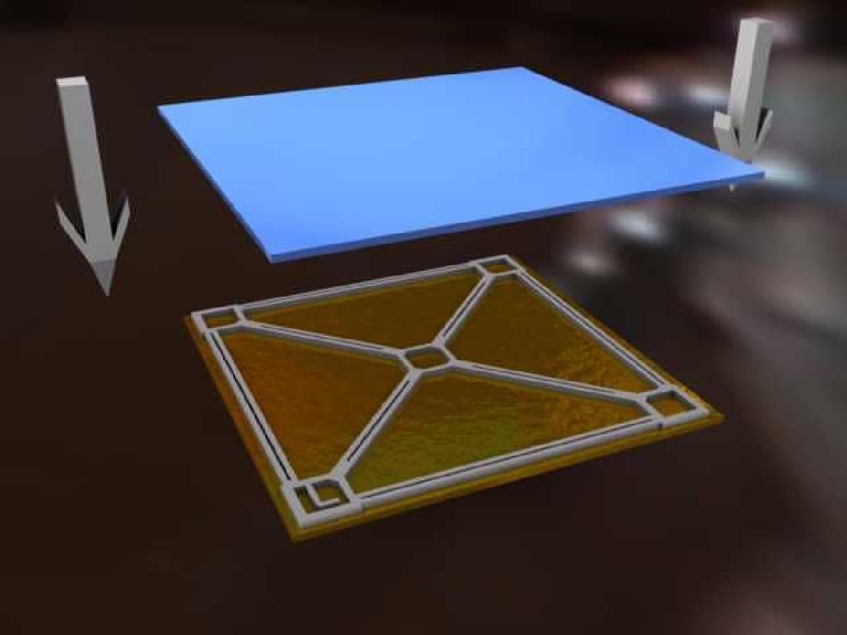 Calco para nivelar a mesa de impressao