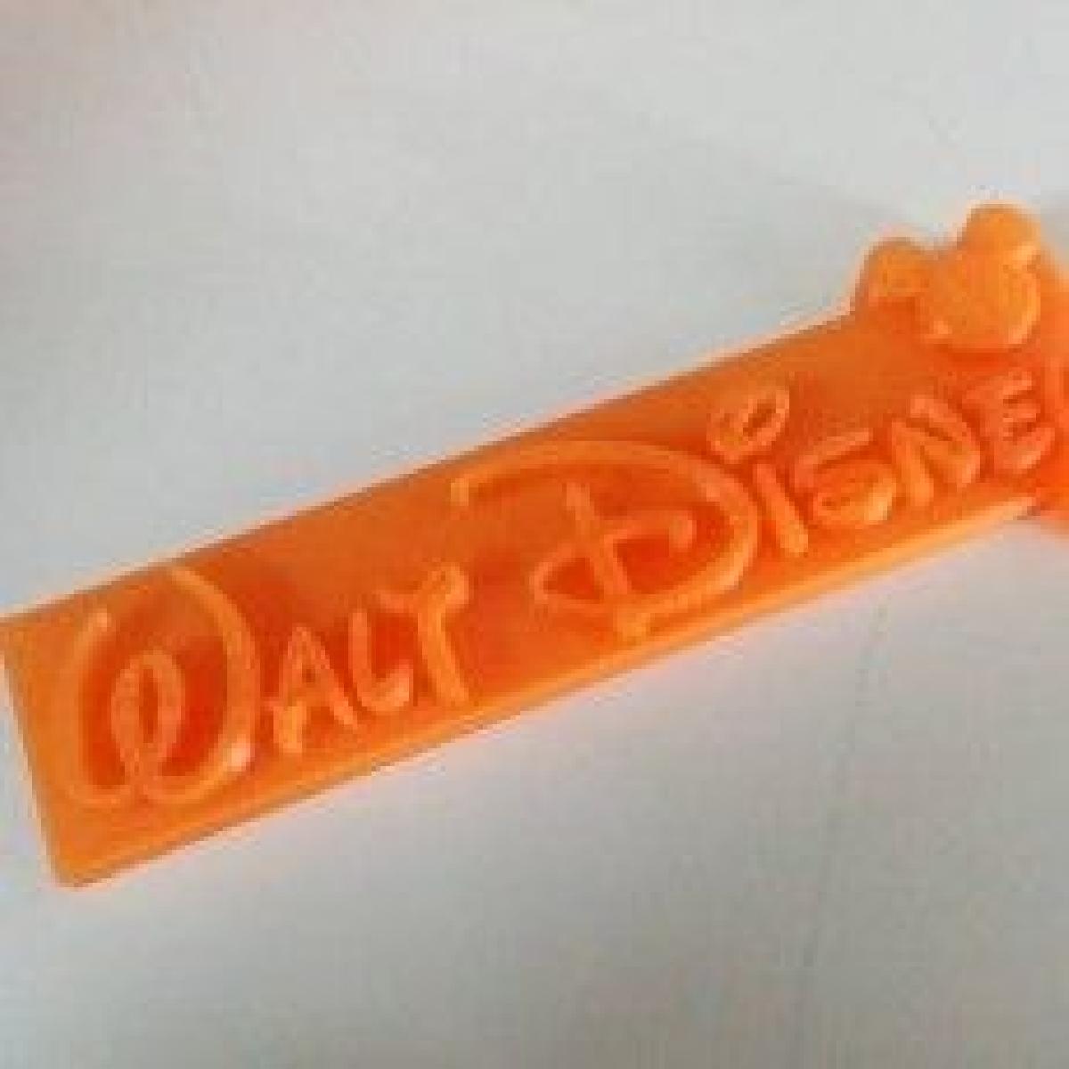 Placa de Nome Disney