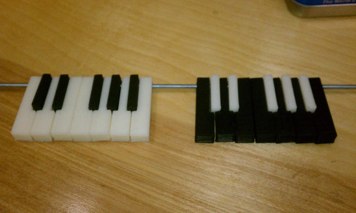 Teclas de Piano Totalmente Parametricas