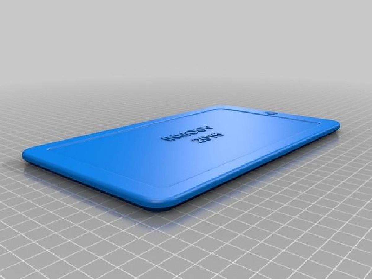 Tablet Dummy Inmoov para nova Capa Traseira
