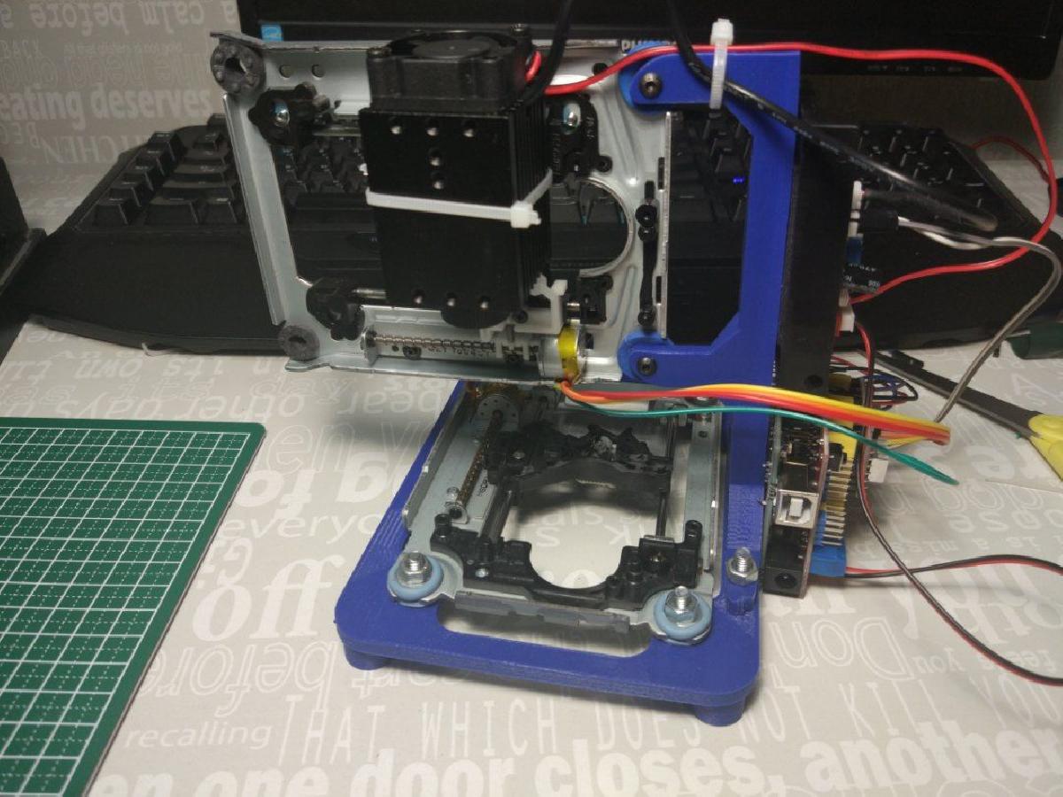 gravador a laser DIY de CNC de CD ROM