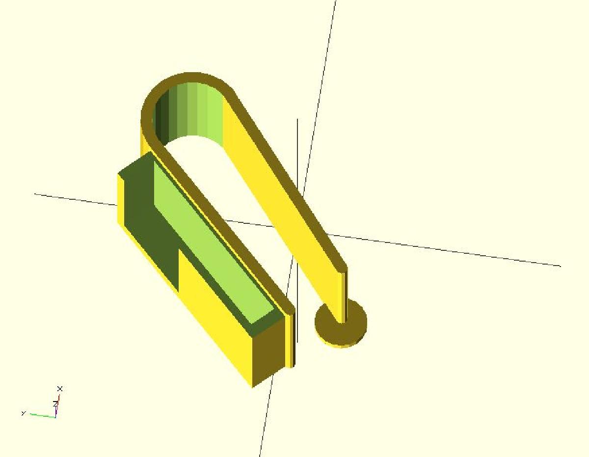 Clipe do abridor de porta de garagem