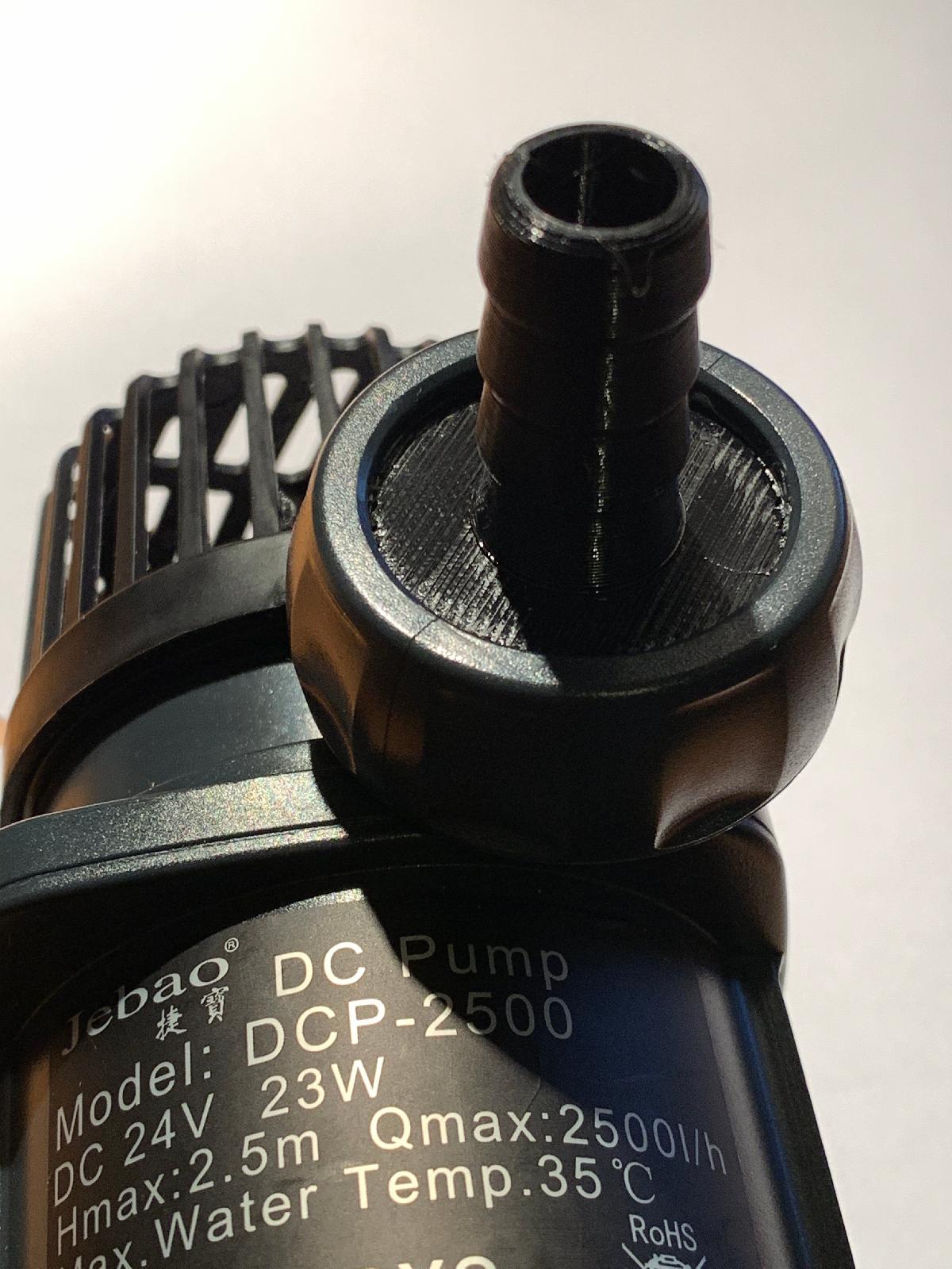Adaptador de bomba DC Jebao 12mm