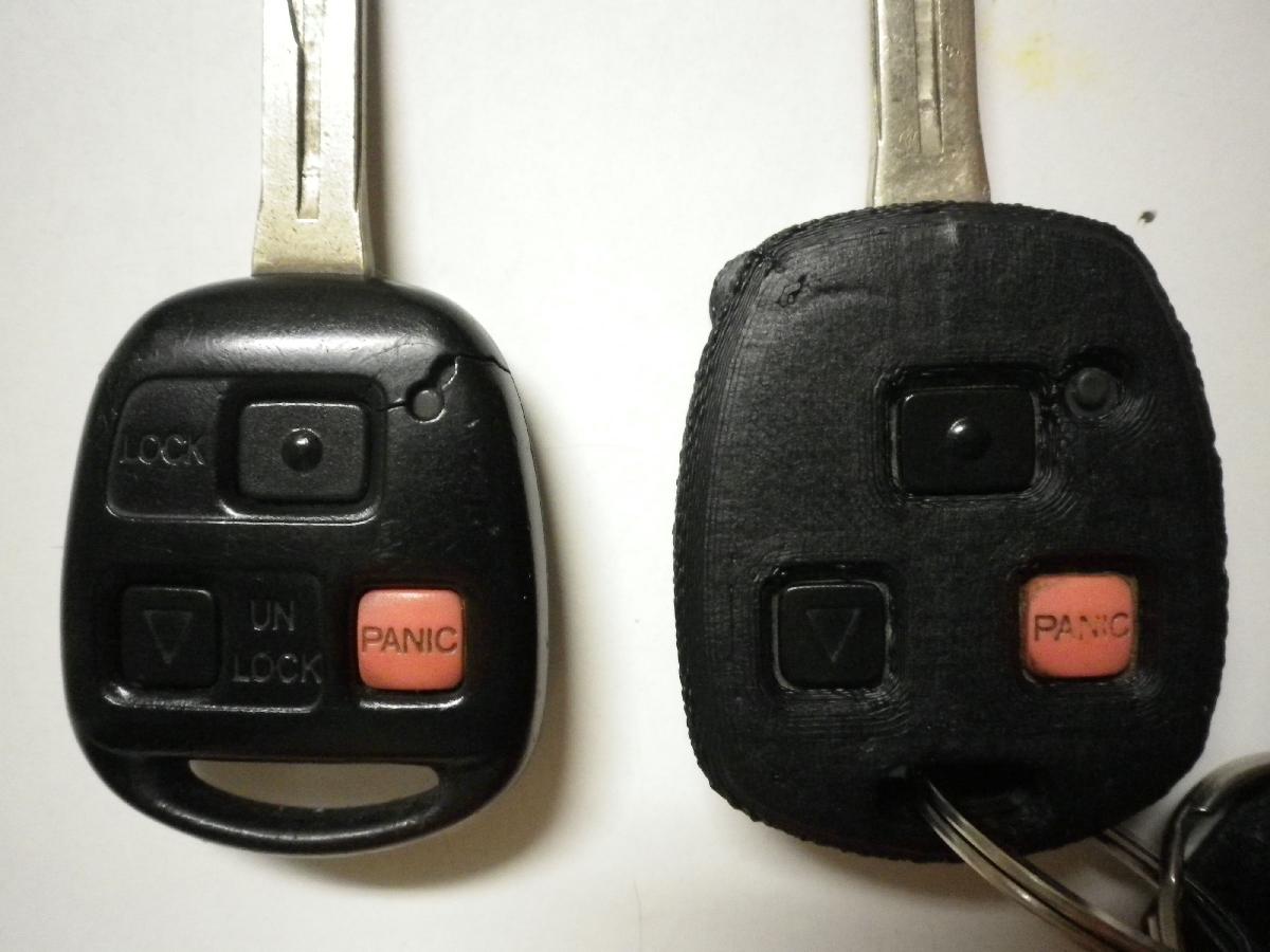 Capa/Casca de Chave Remota de 3 Botoes Toyota/Lexus