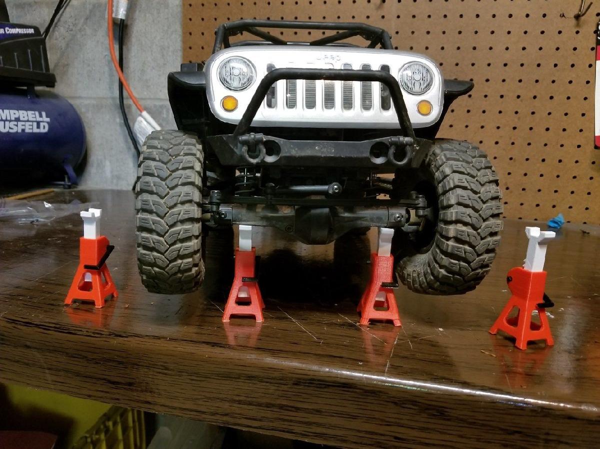 Funcionando 1/10 Escala RC Jack Stand