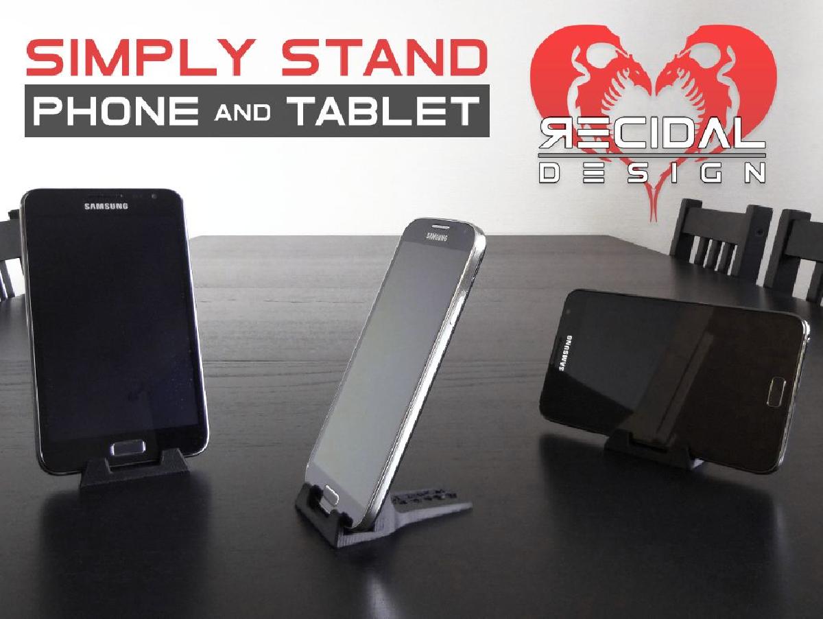 Suporte Simples (Para Telefone e Tablet)   Design Recidal