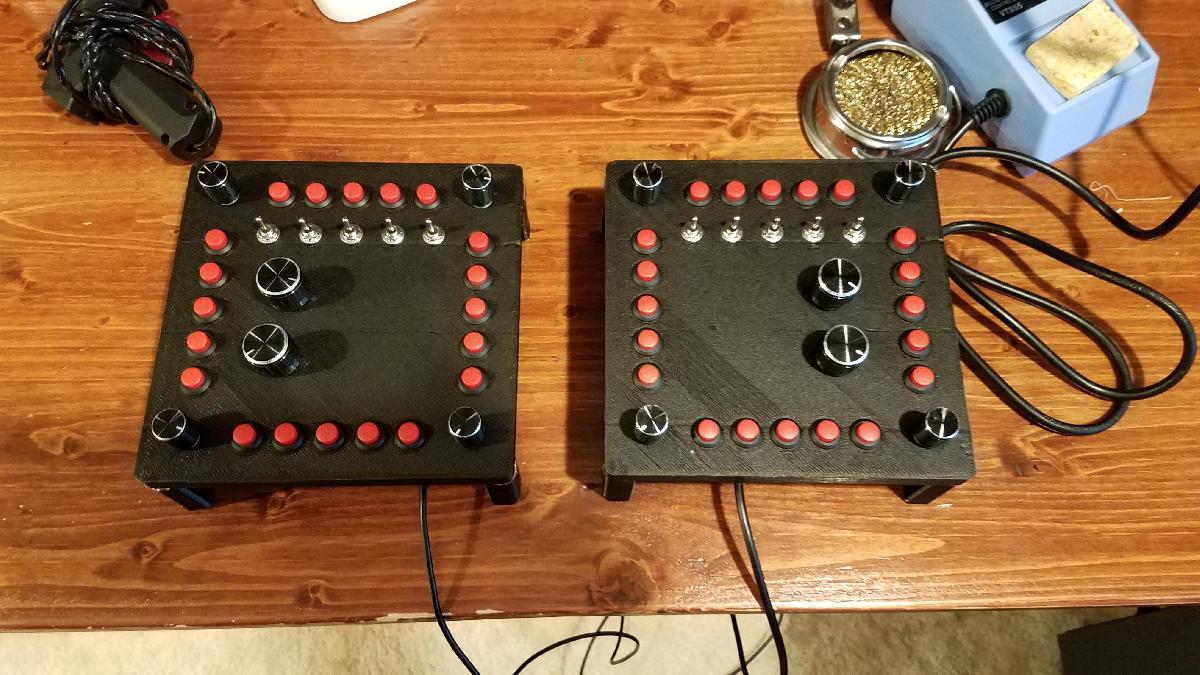 controlador de matriz de botoes MFD de simulador de voo