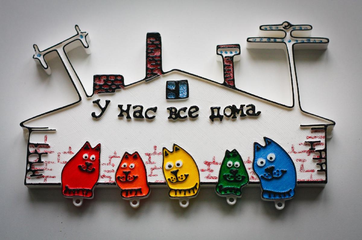 Chaveiro de casa + Chaveiros Gatos