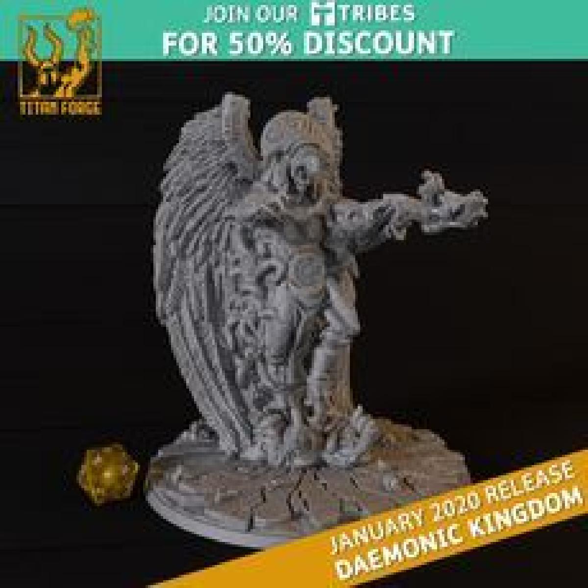 Senhor da Ignorancia Reino Demoniaco Miniaturas Titan Forge Janeiro 2020