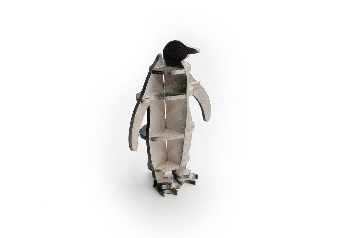 Quebra cabeca 3D de pinguim cnc/laser