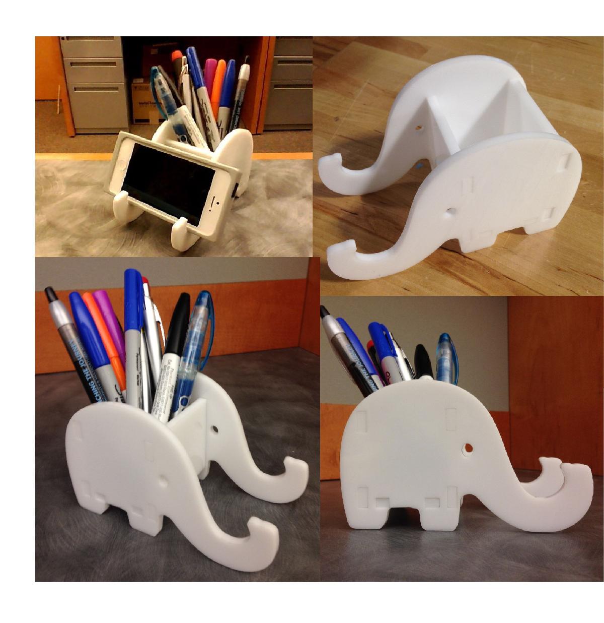Telefone Elefante & Suporte de Caneta