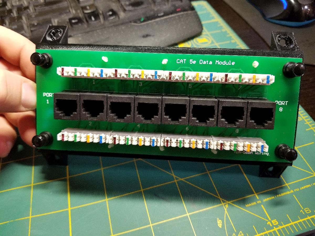 Modulo de Dados CAT 5e Montagem   CE Tech