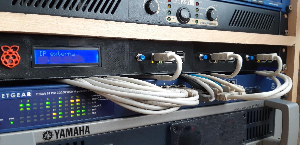 Rack de Cluster de Raspberry 19