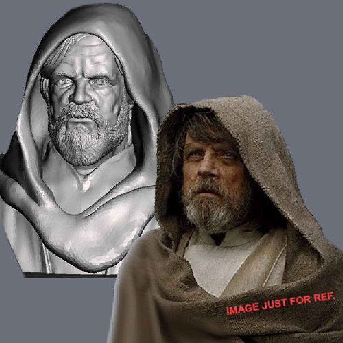 BUSTO INSPIRADO NO VELHO LUKE SKYWALKER