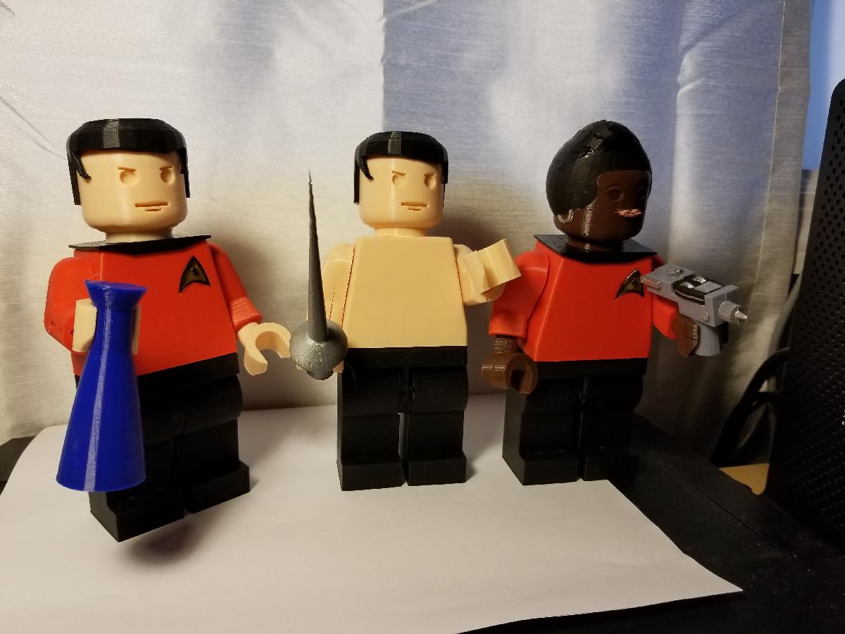 Acessorios de Minifigs Gigantes de Star Trek