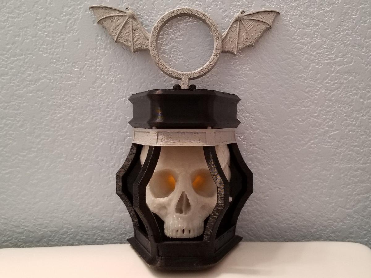Lanterna de Caveira para Vela