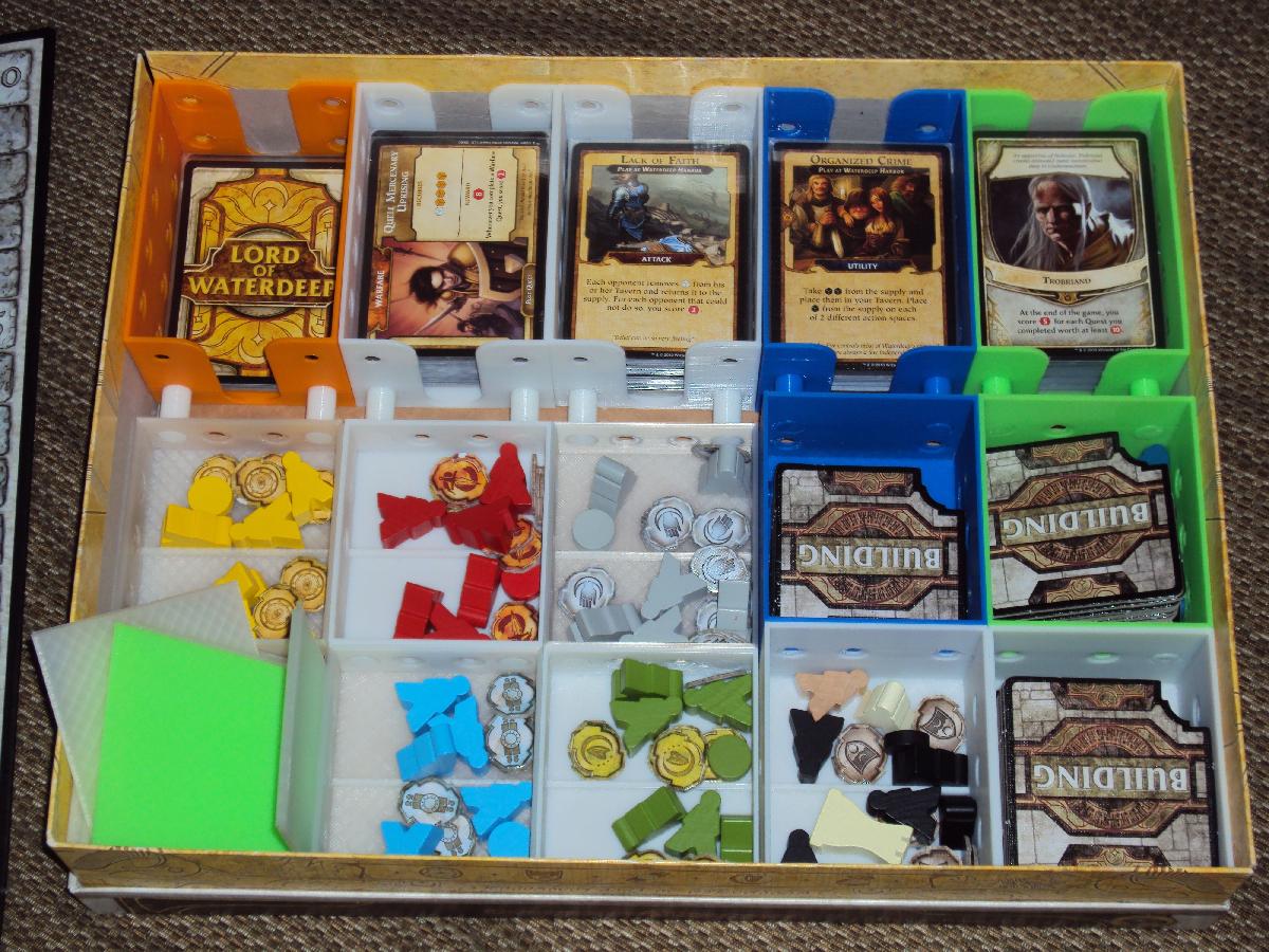 Organizador do jogo de tabuleiro Lords of Waterdeep