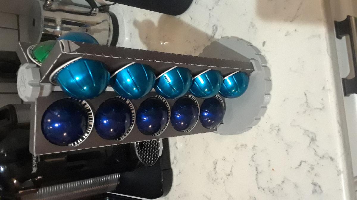Suporte para Capsulas de Cafe de 3 Mangas   Vertuoline