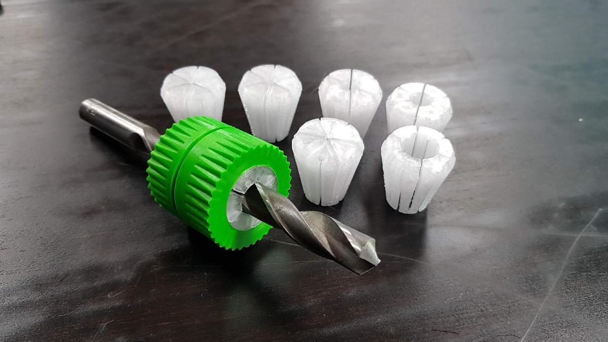 Parada de broca de mandril (<1mm a 14mm)