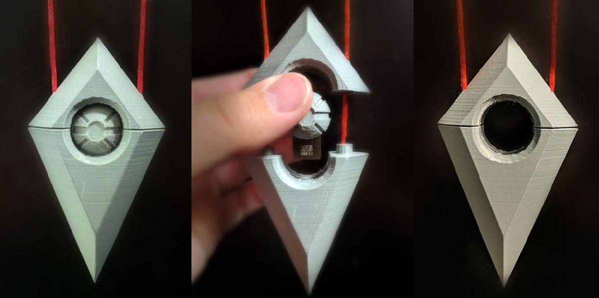 Colar USB de Marcador de Sepultura de No Mans Sky