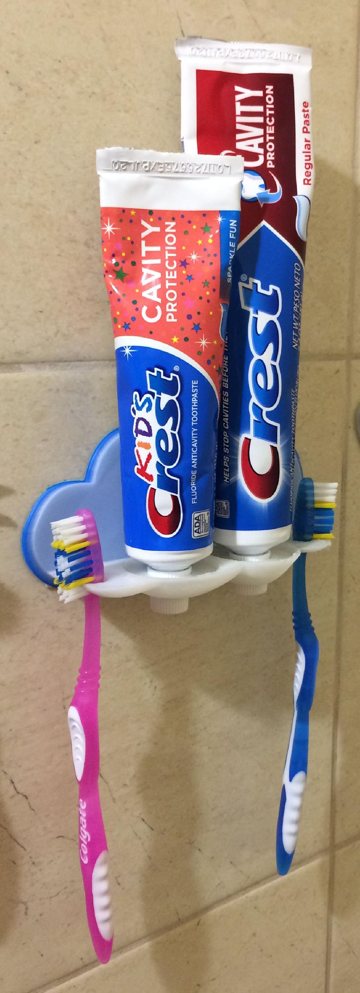 Suporte para creme dental e escovas