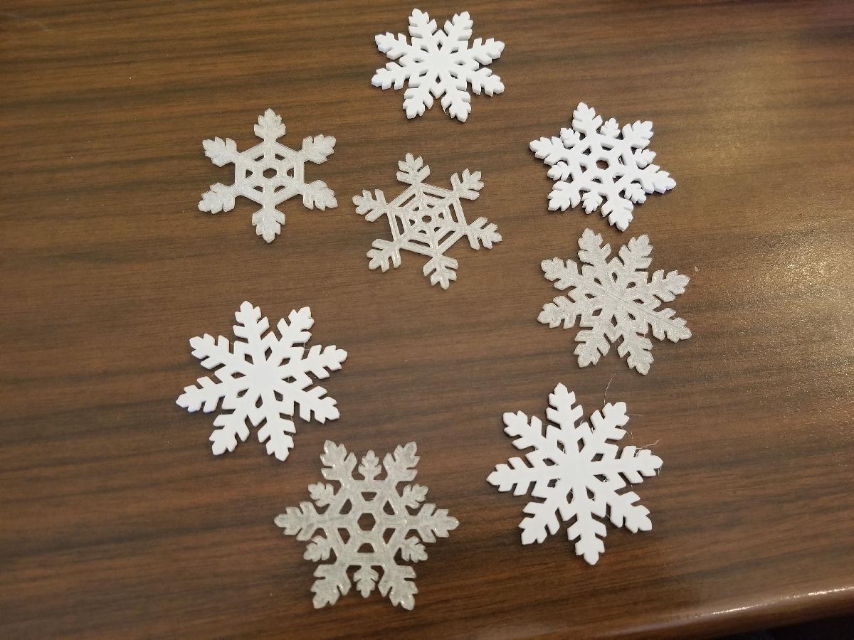 Decorações de flocos de neve