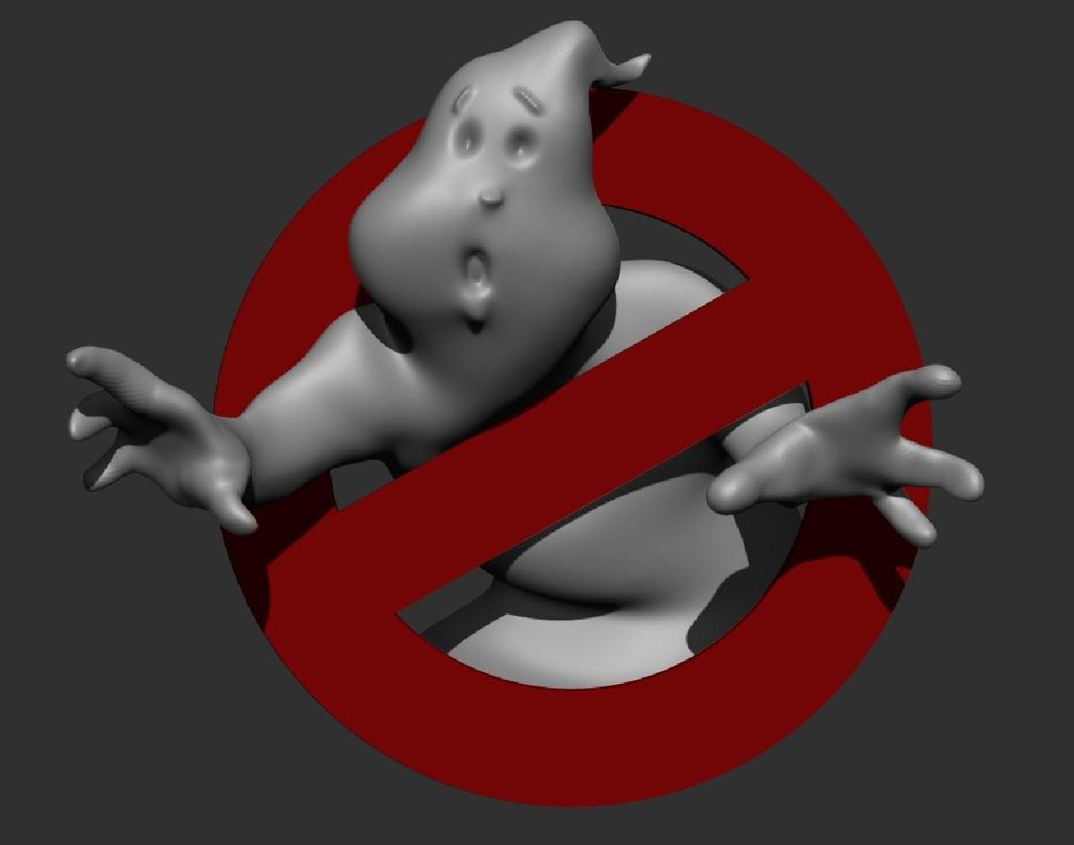 Logo dos Caca Fantasmas V2   2 cores