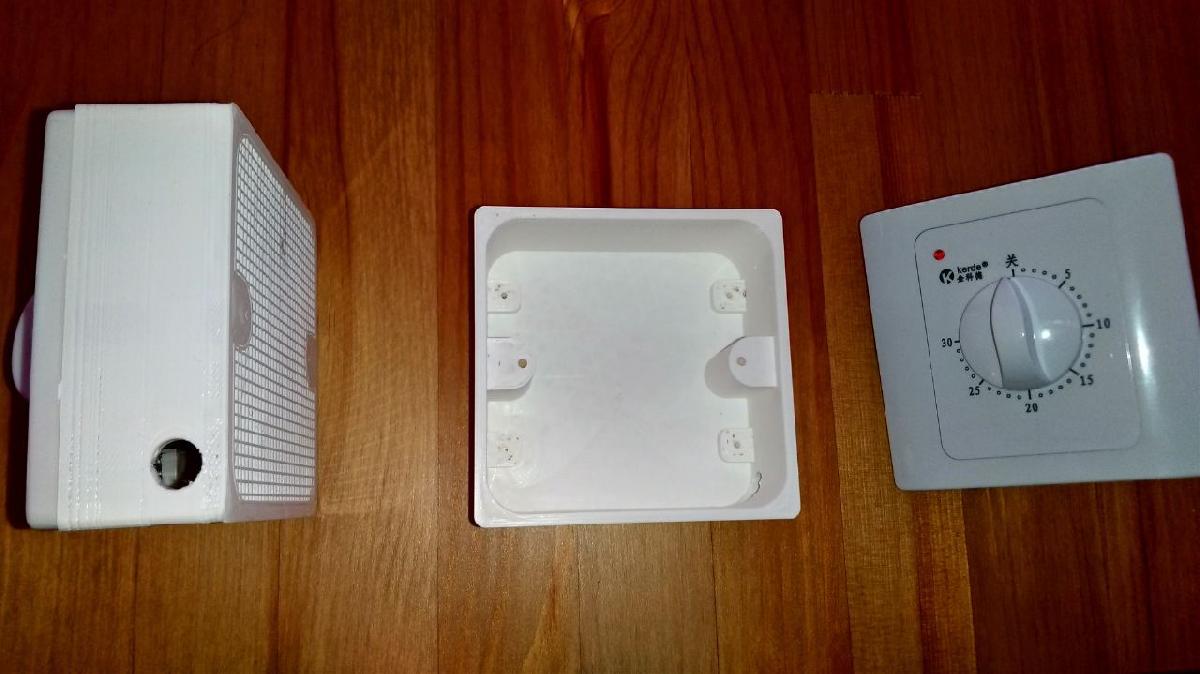 Caixa de ligacao eletrica para temporizador de contagem regressiva
