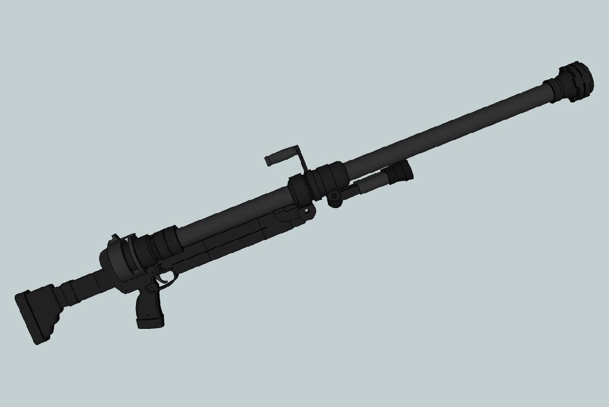 Canhao Antitanque Hellsing ARMS   Harkonnen   Lancador de granadas de airsoft