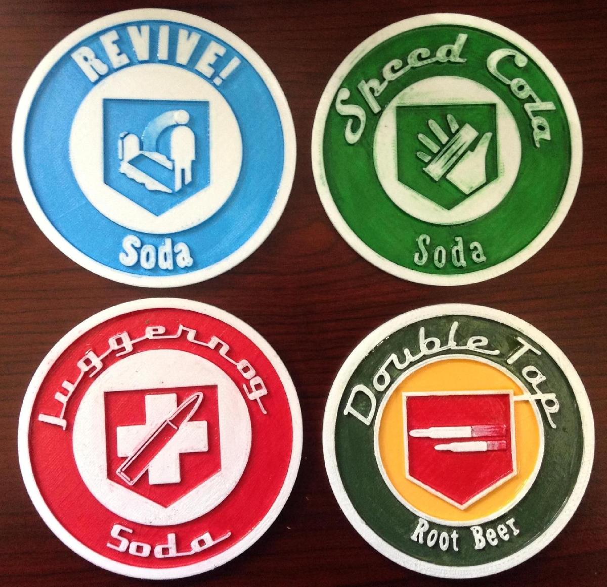 Call of Duty Zombies Perk Coasters