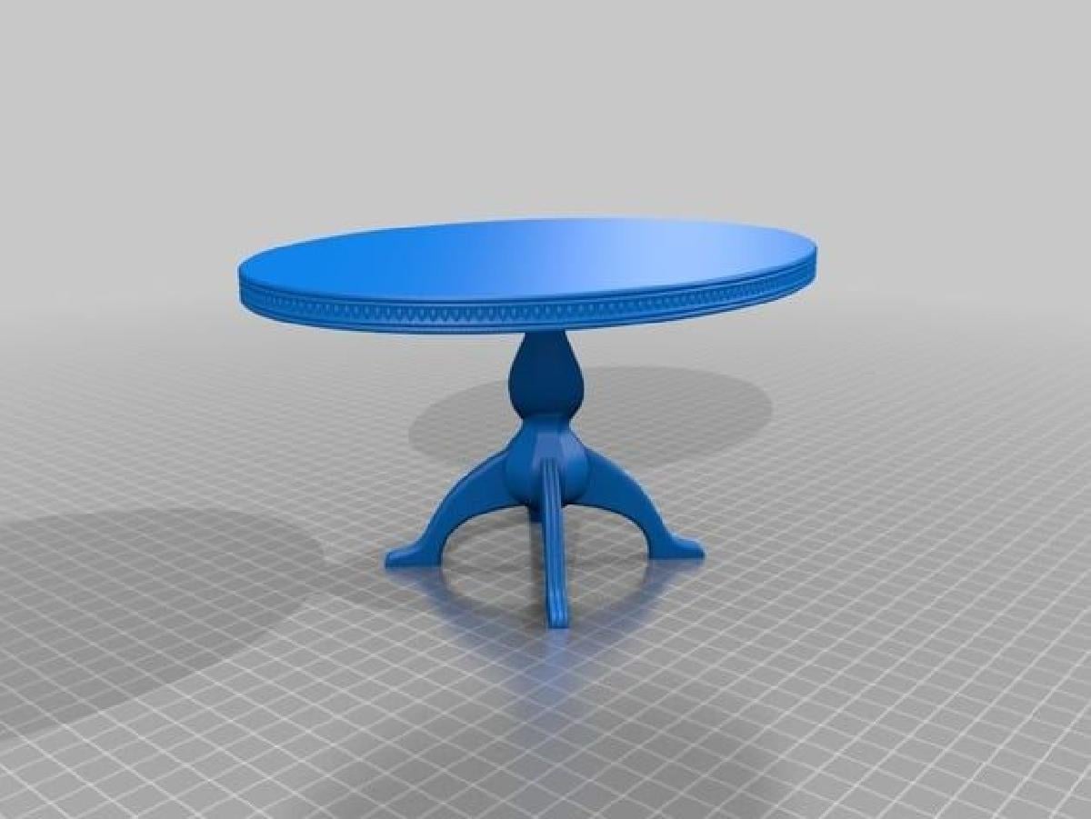 Mesa classica de casa de bonecas