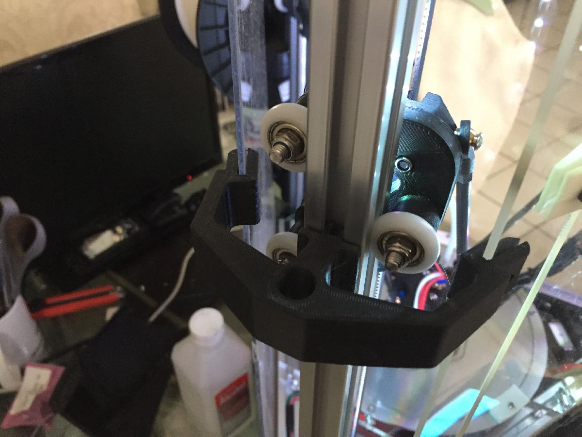 Suporte de fechamento em plexiglass Folgertech Kossel 2020
